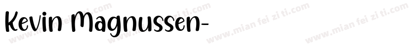 Kevin Magnussen字体转换